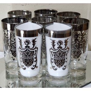 Kimiko Guardian Shields mid Century highball cocktail Glasses set of 85.5"T